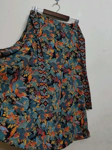 Floral Print Skirt