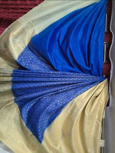 Elegant Blue Banarasi Silk Saree