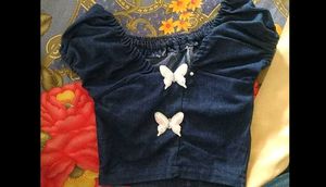 Cute Butterfly Crop Top &amp; Cargo Pants