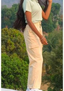 Beige Cargo Pants