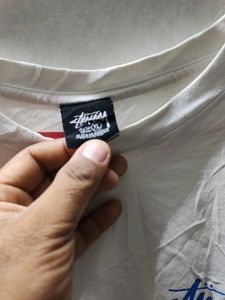Stussy White Graphic T-Shirt