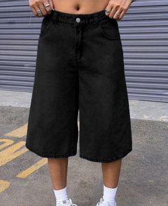 Wide Leg Black Denim Culottes