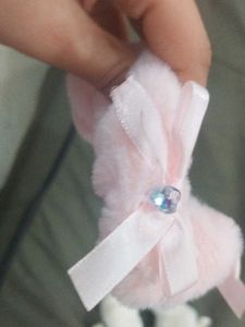 Faux Fur Scrunchies with Bows &amp; Gems