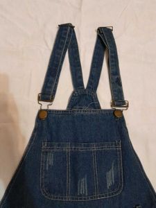 Blue Denim Pinafore Dress