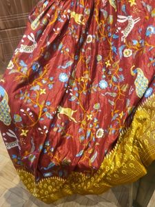 Beautifully Printed Ethnic Micro Cotton Silk Langh