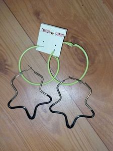 Statement Fashion Earrings - Two Pairs