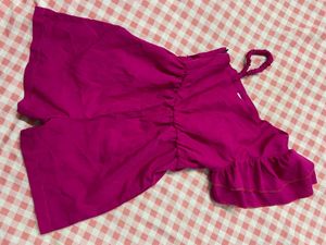 Vibrant Pink Off-Shoulder Top