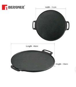 Bergner Cooking Cast Iron Dosa Tawa 12inch