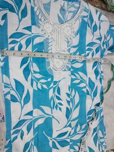 💗Embroidered Kurta Set - Blue &amp; Pink💗