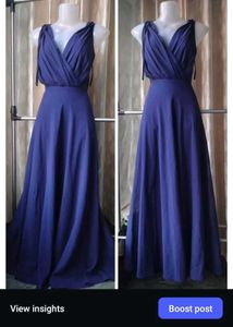Elegant Blue Maxi Dress