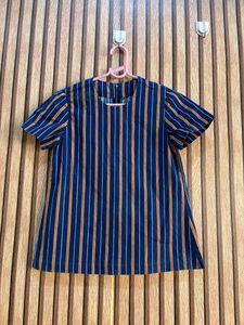 Striped Short Sleeve Top