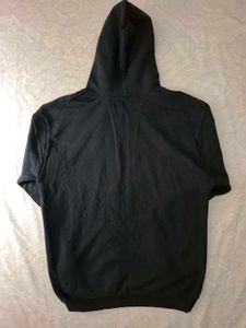 Black Graphic Print Hoodie
