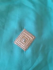 Pure Creap Saree With Work