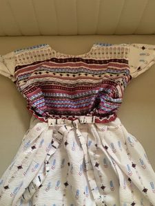Tribal Print Two-Piece Dress Set