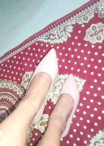 Bata Pink Pointed Toe Heels