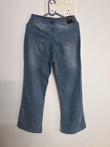 Classic Light Wash Flare Jeans