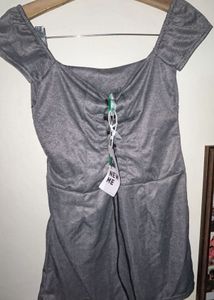 Chic Square Neck Cap Sleeve Mini Dress