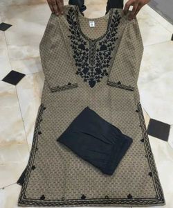 Elegant Embroidered Kurta and Pants Set