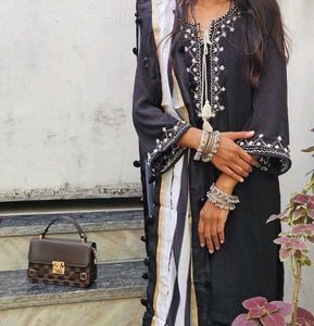 Black hand  Embroidered Kurta Set