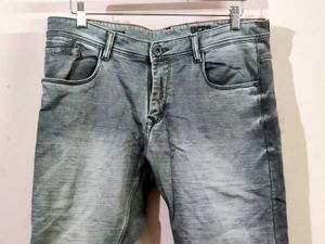 Men's denim light green jeans pant