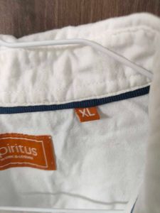 Men's White Casual Shirt