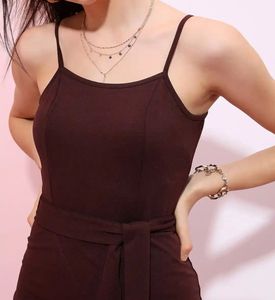 Maroon Wrap Dress with High Slit