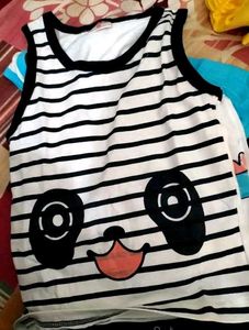 Kid's Cotton Blend Top and Bottom Clothing Set