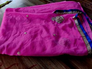 Pink Colour Saree