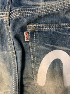 Evisu Genes Vintage Denim Shorts