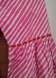 Girls Pink &amp; White Kurta Sharara Set (8-10years)