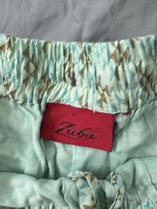 Beautiful Blue &amp; Brown Patterned Palazzo Pants