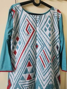 Boho Geometric Print Kurta
