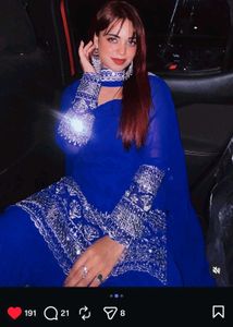 Elegant Royal Blue Embroidered Kurta Set