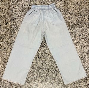 Light Blue Elastic Waist Pants