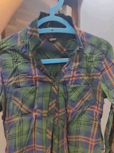 Roadster Green Plaid Button-Up Shirt