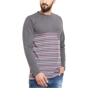 Men's Gray Crew Neck T-Shirt