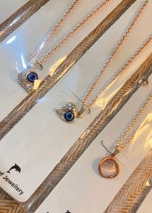 Set of 10 Elegant Heart &amp; Charm Necklaces