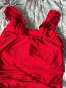 Stunning Red Ruched Dress