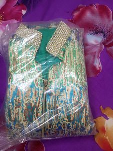 Very Beautiful Front Slit Cut Gown With Plazo