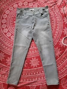 Stylish Grey Denim Jeans
