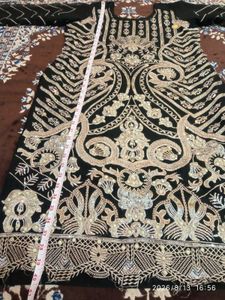 “Black &amp; Gold Royal Kurti with Dupatta