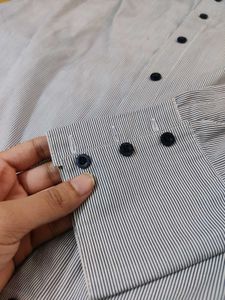 Classic Pinstripe Button-Down Shirt