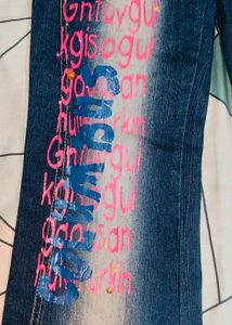 Stylish Y2k Blue Denim Jeans🐬🪞🥮