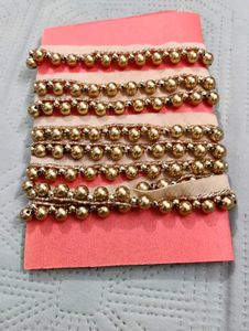 Beaded Golden Lace