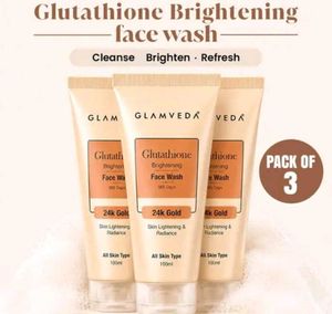 Set Of 3 Glamveda Facewashes
