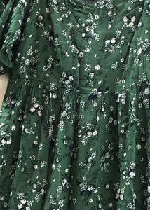 Green Floral Maxi Dress