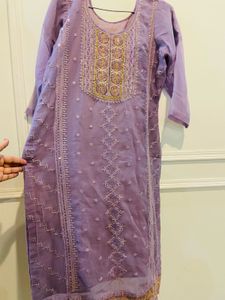 Elegant Purple Kurta Set