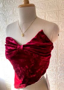 savana velvet tube top