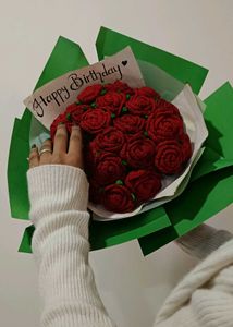 Crochet Rose Bouquet