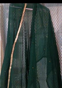 Elegant Green Sequined Kurta Set